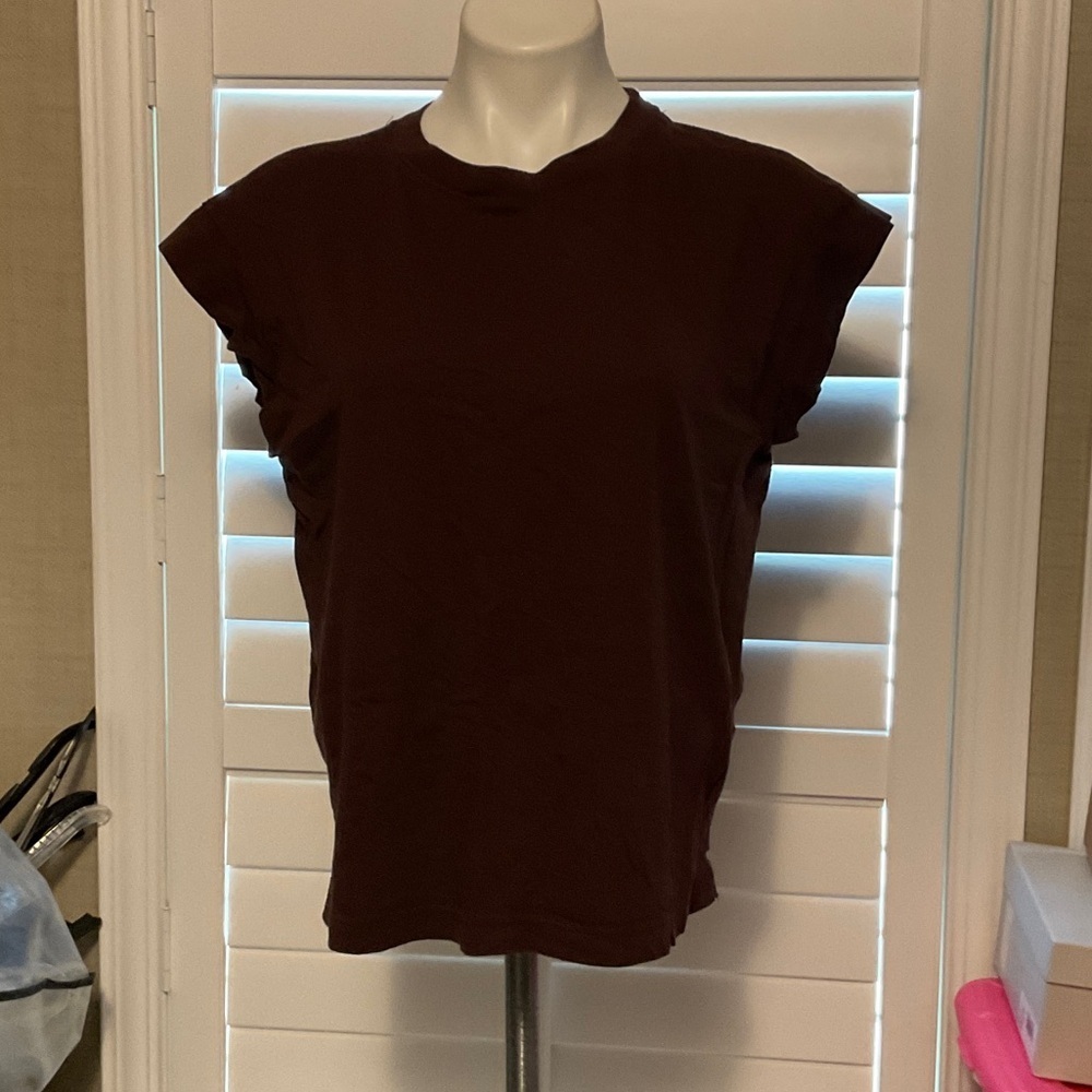 a new day Dark Brown Muscle Tee